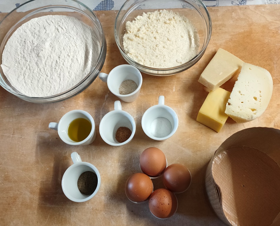 Ingredienti pizza di formaggio marchigiana